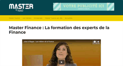 Desktop Screenshot of master-finance-evry.fr