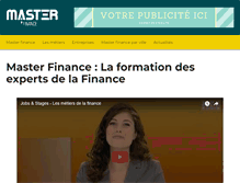 Tablet Screenshot of master-finance-evry.fr